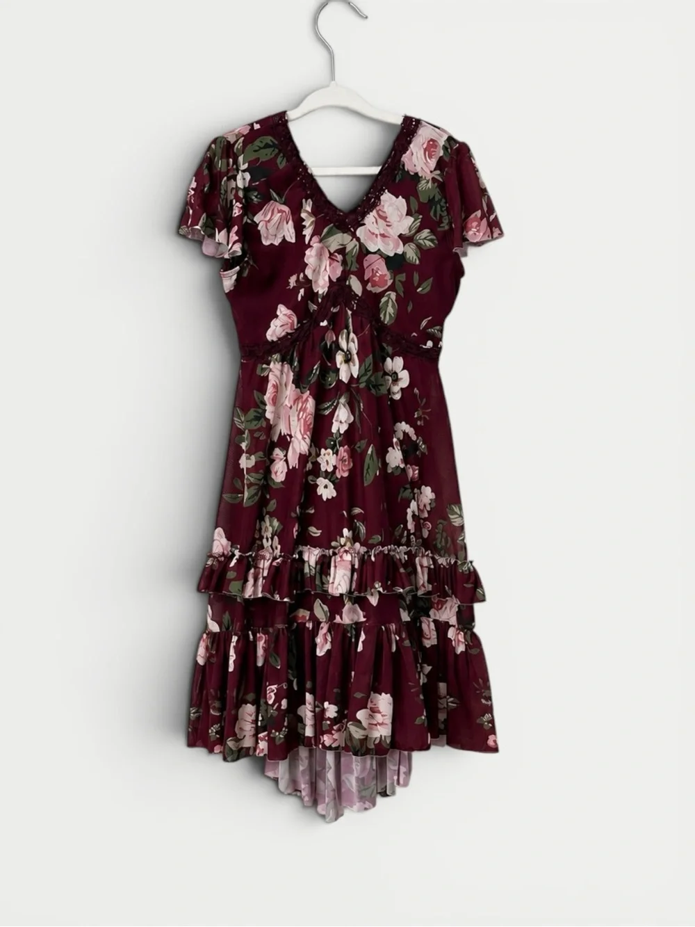 Revolution Dance “When You Dream” Floral Mesh Dress | Child SC Approx Girls 6X–7